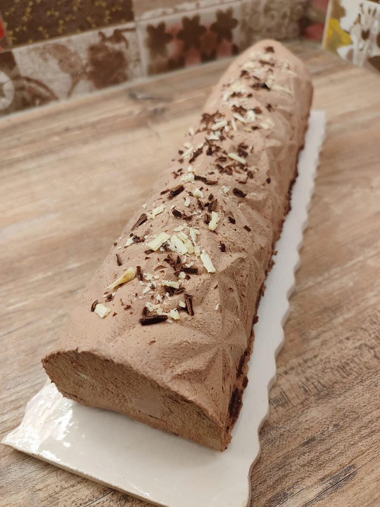 Bûche poire chocolat