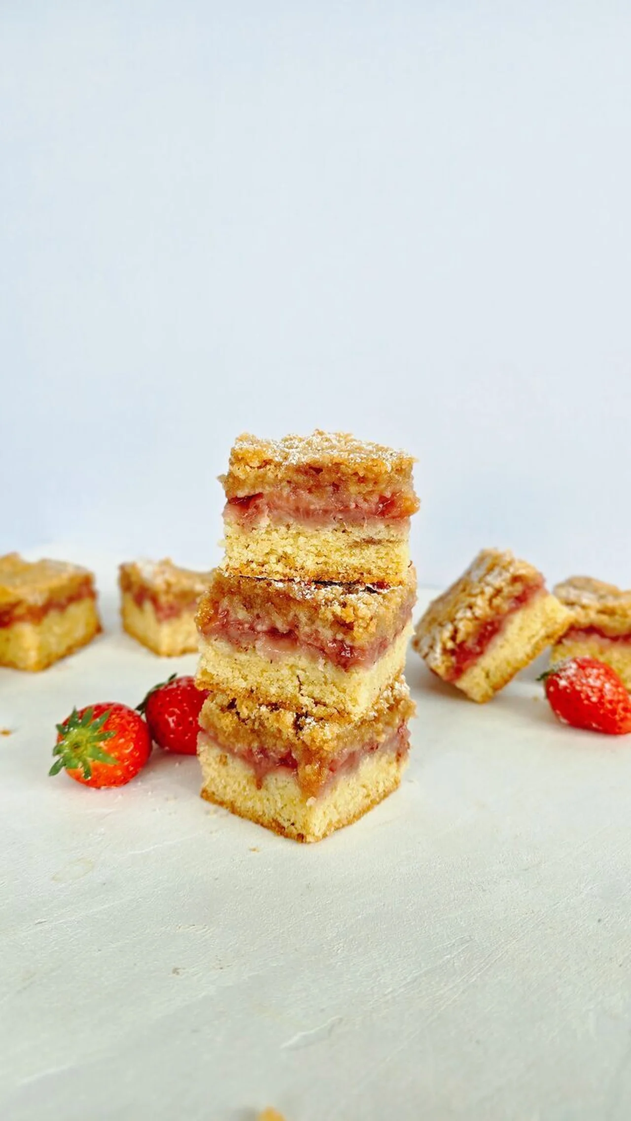 Carrés aux fraises
