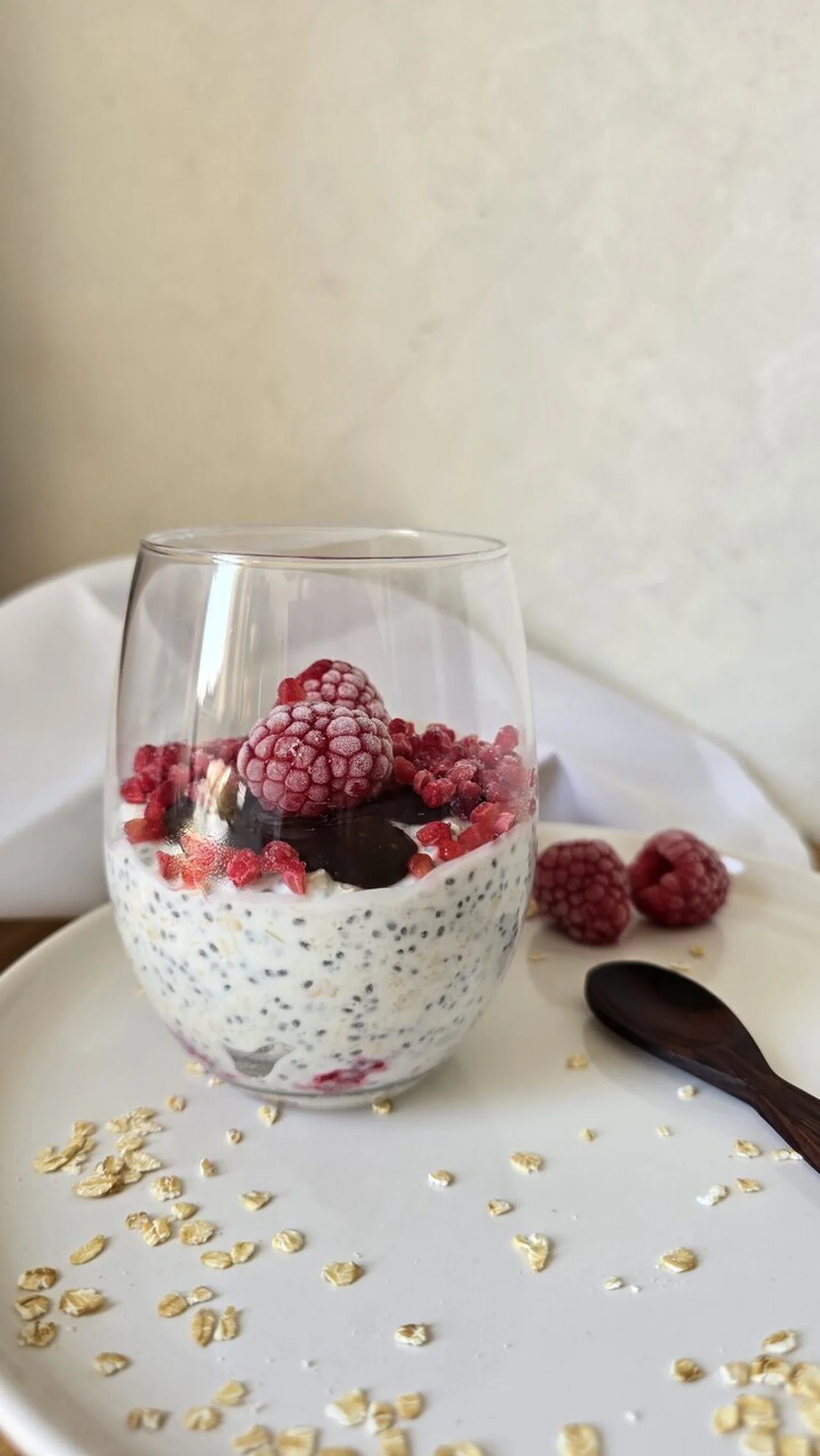 Overnight Porridge framboises