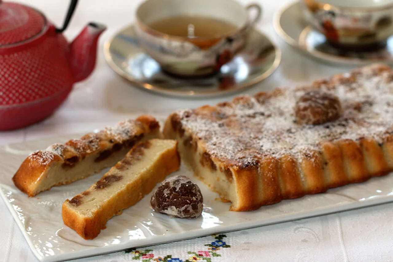 Financier aux marrons glacés et fève de tonka