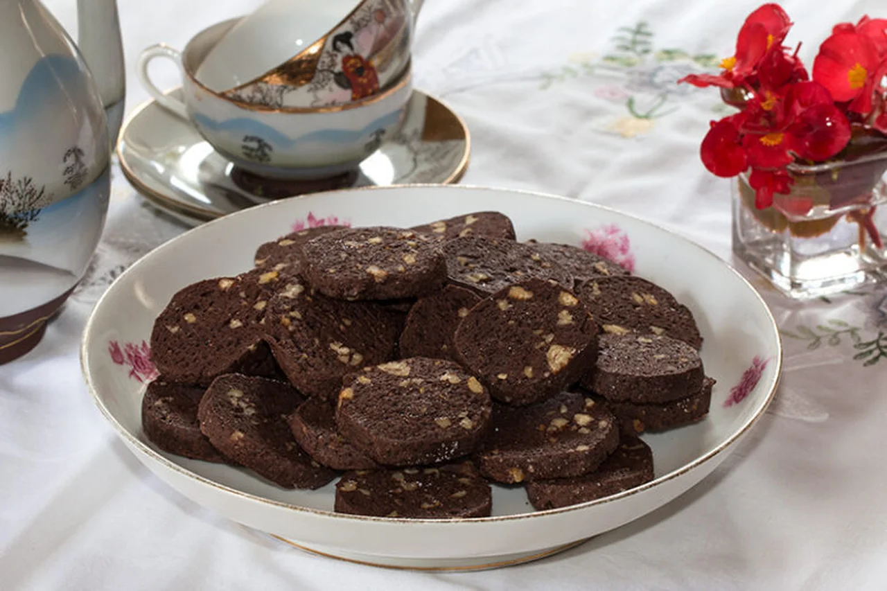 Sablés au cacao et noix