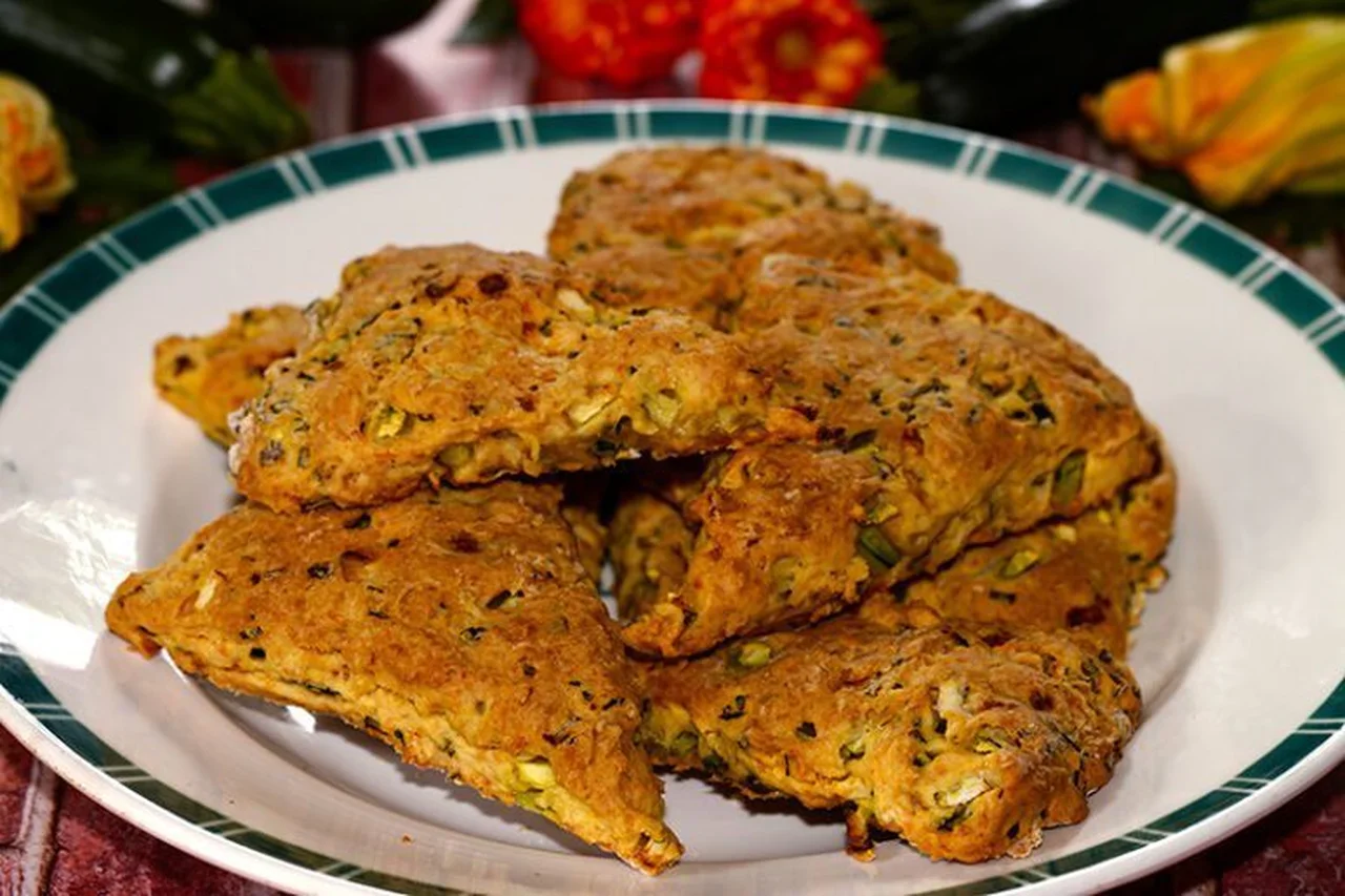 Scones aux courgettes à l'emmental