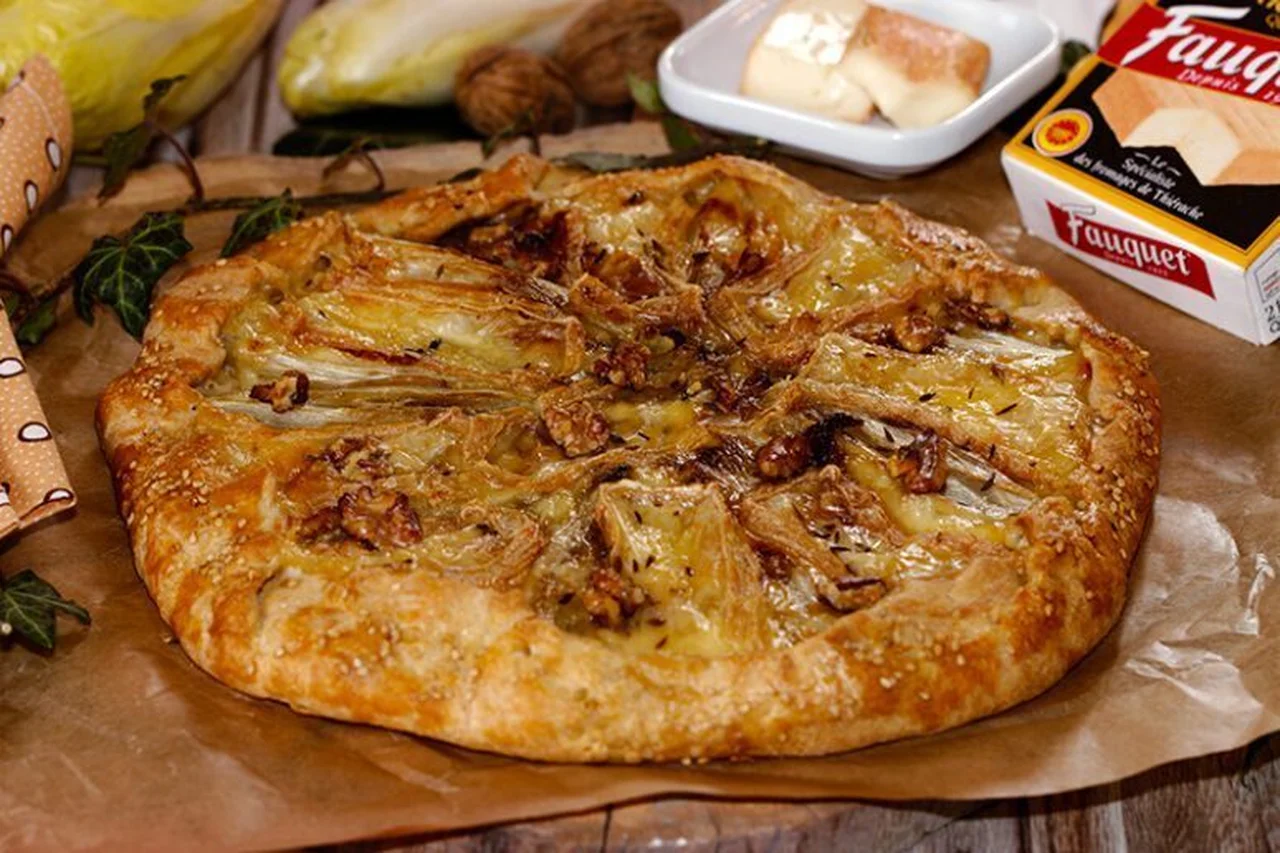 Tarte rustique aux endives et au Maroilles