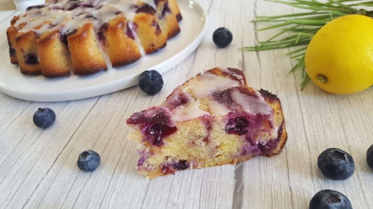 Cake aux myrtilles et au citron