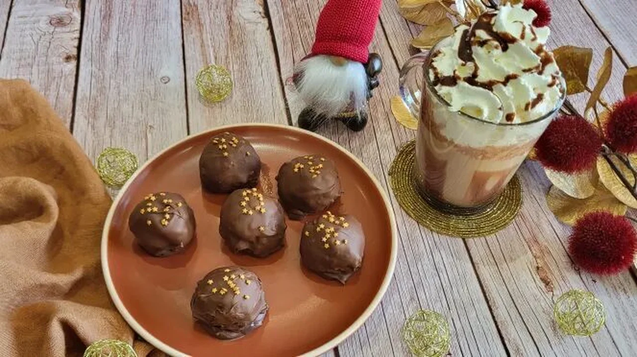 Café latte chocolat et truffes express