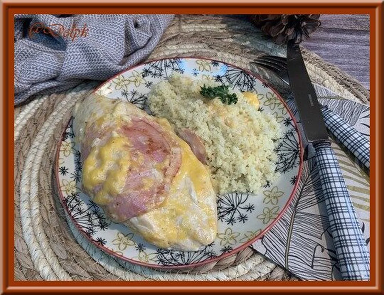 Blanc de poulet au bacon et cheddar