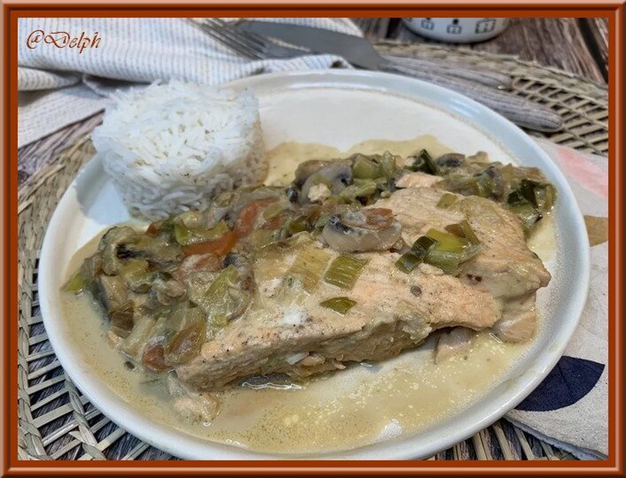 Blanquette de saumon au lait de coco