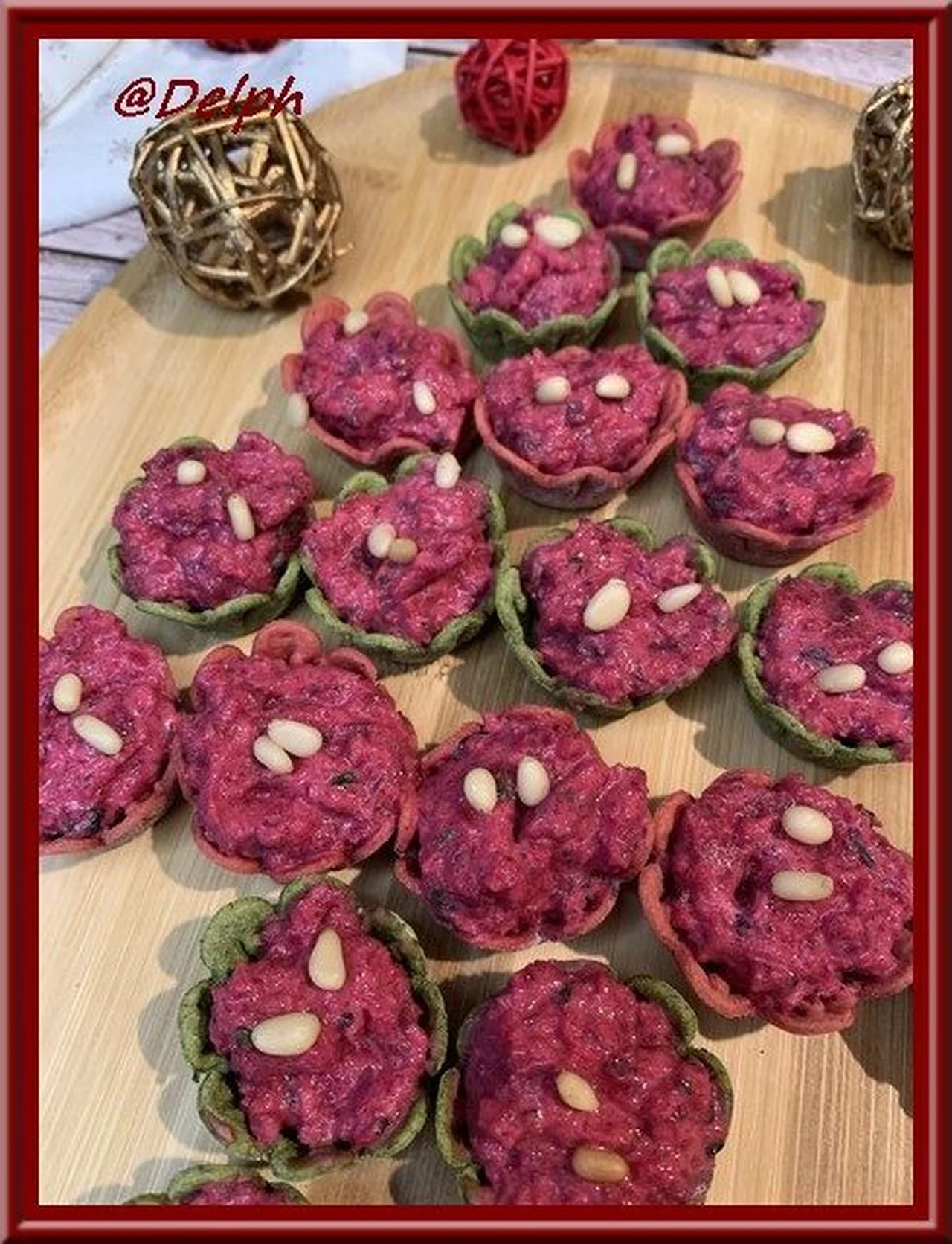 Bouchées à la betterave rouge