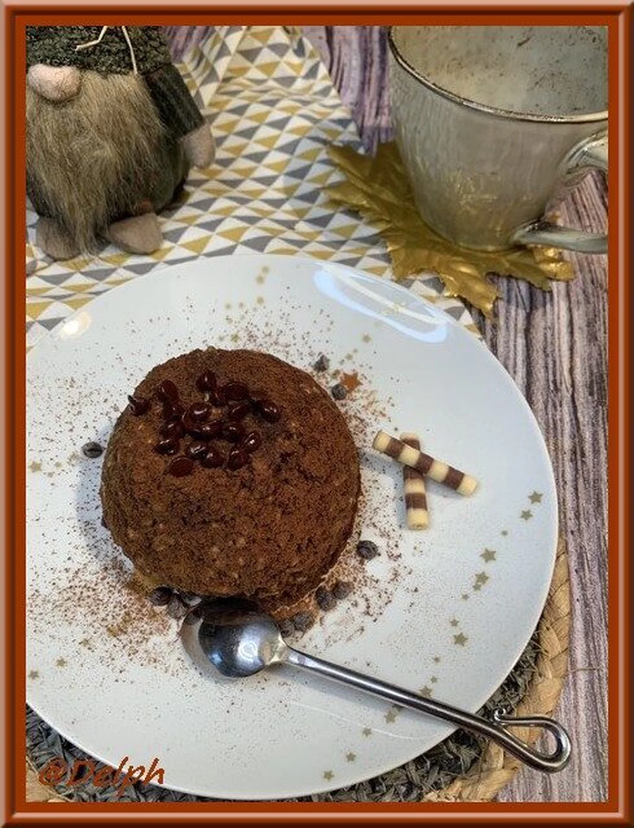 Bowl cake au cacao et flocons d'avoine