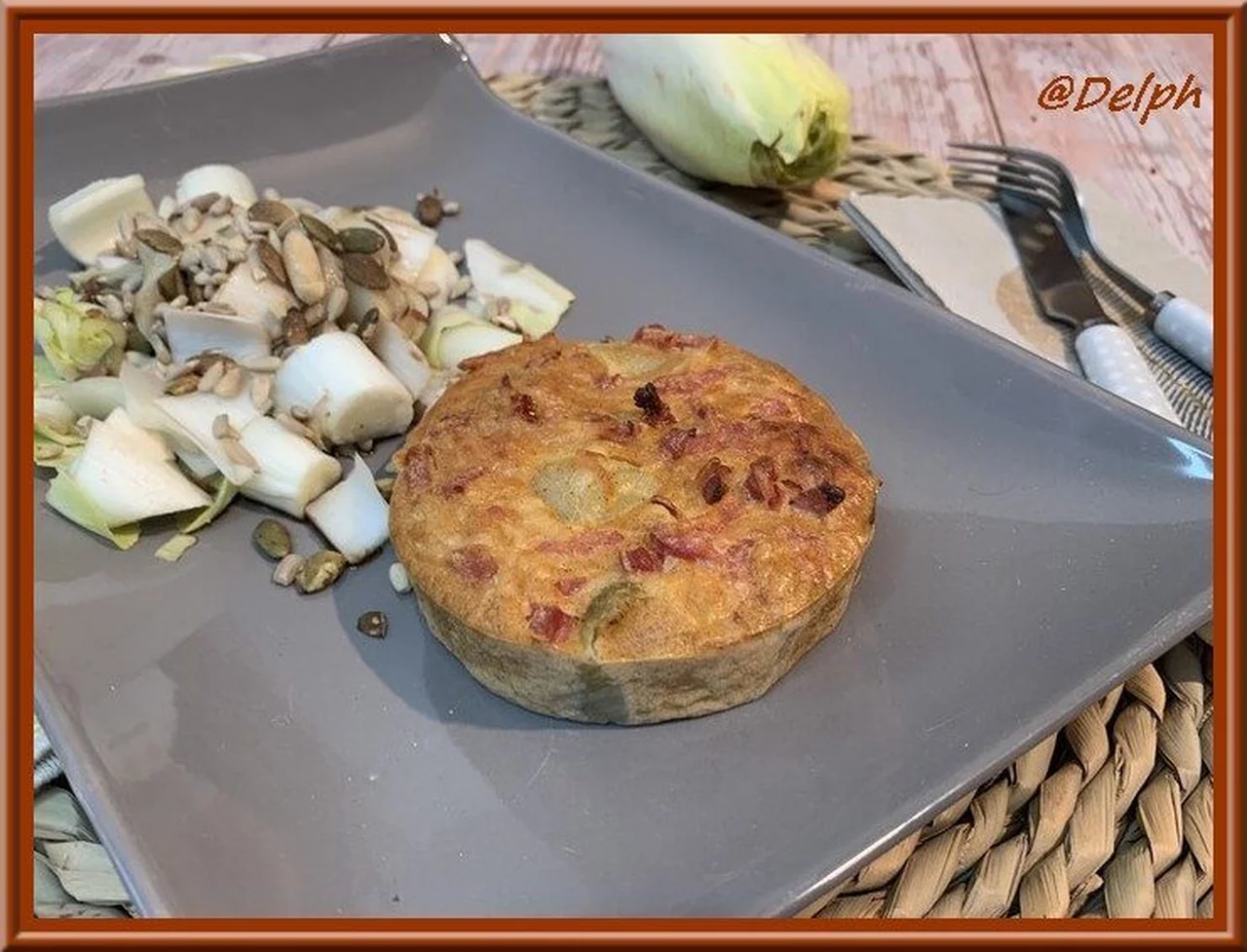 Clafoutis d'endives et de bacon