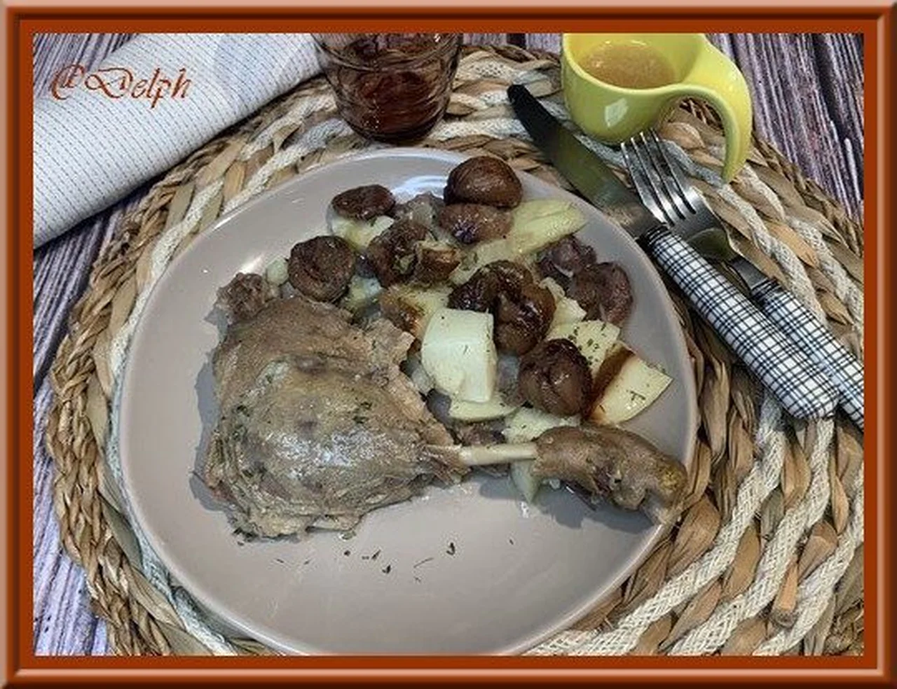 Cuisses de canard confites aux pommes de terre