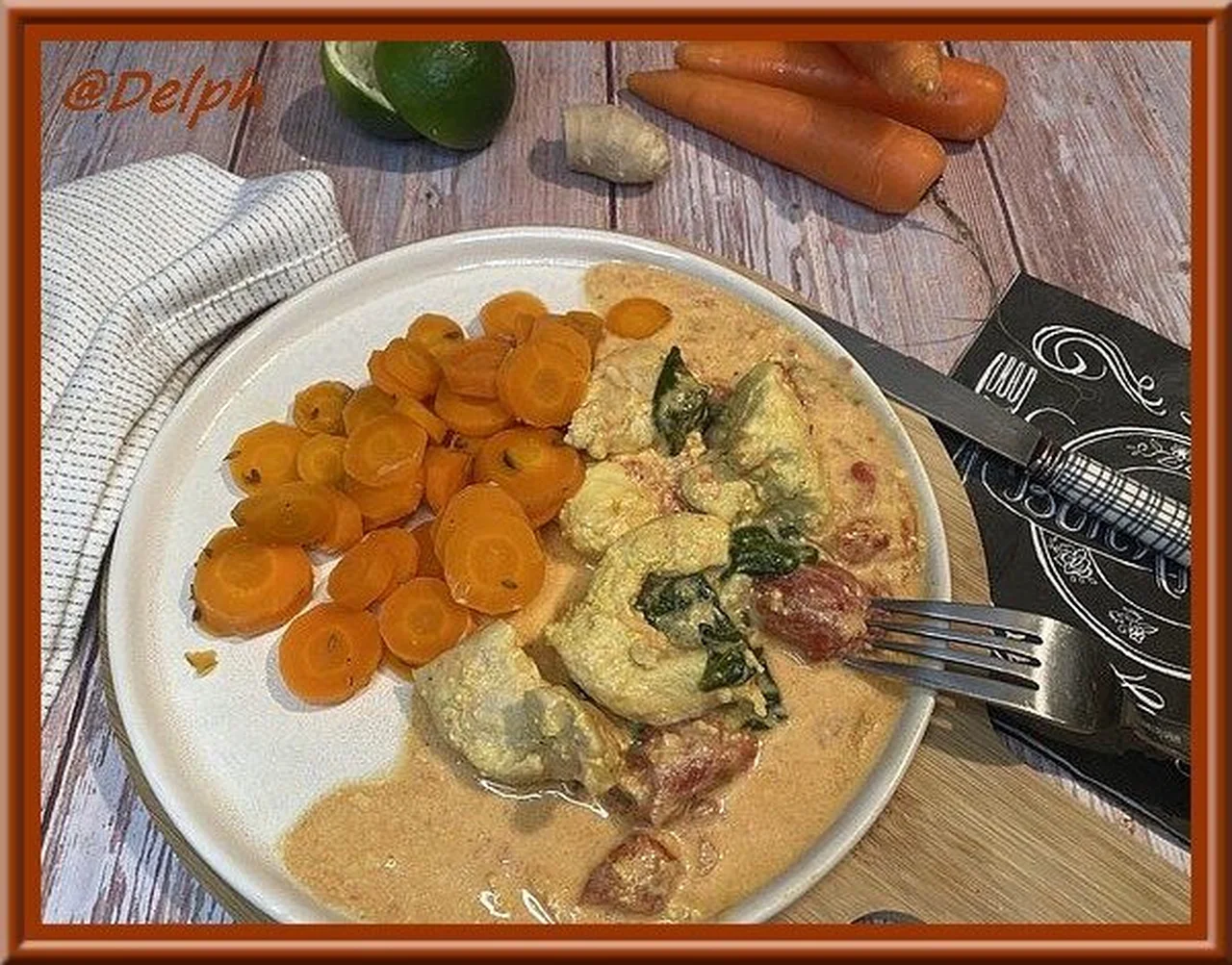 Curry de poulet et carottes au cumin