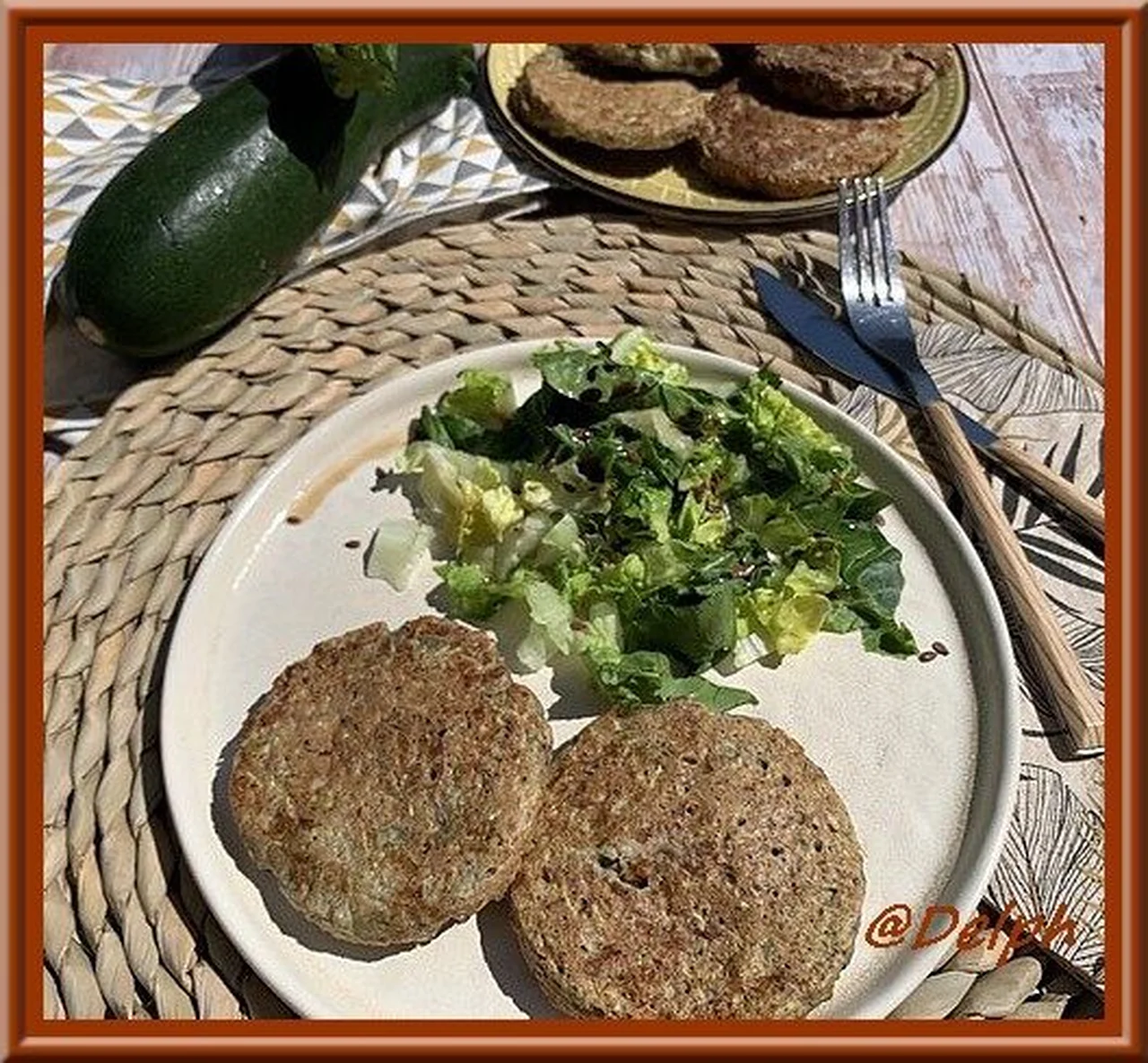 Galettes de courgette et bacon