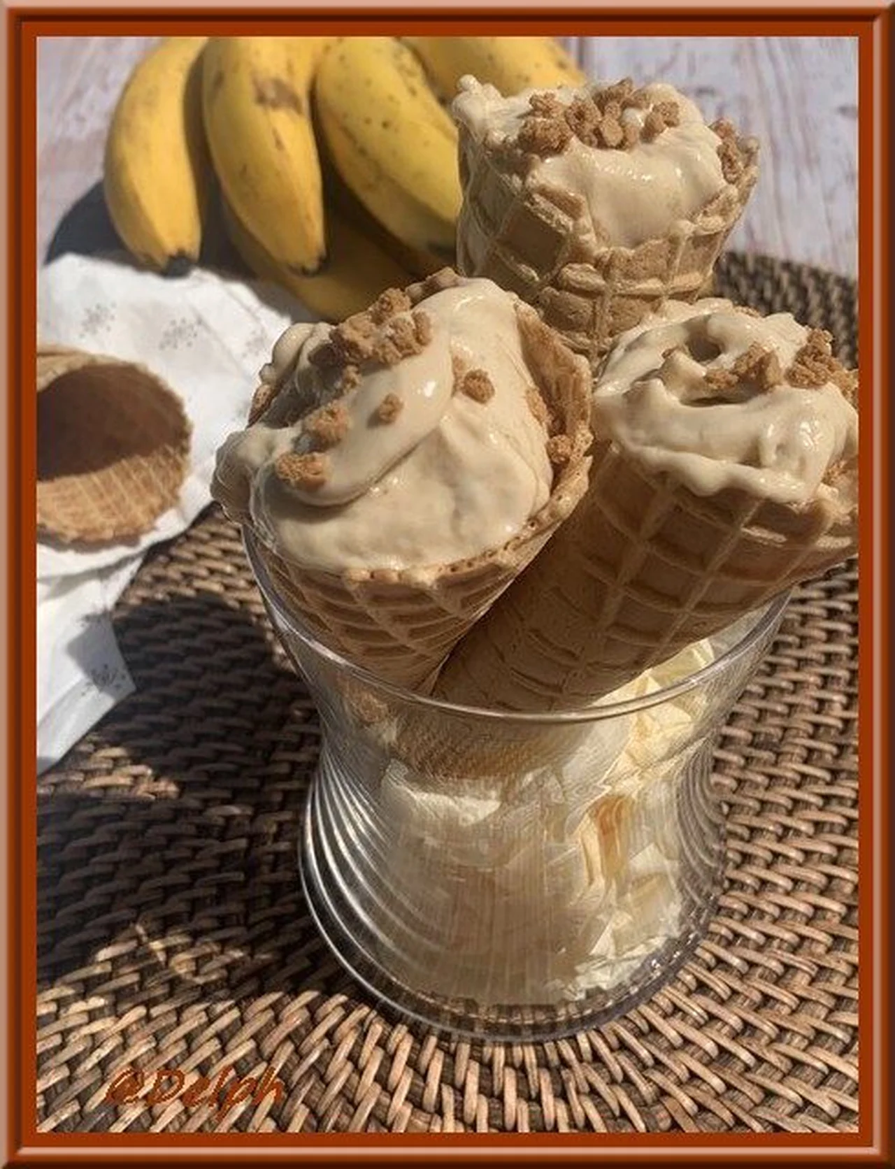 Glace à la banane et beurre de cacahuète