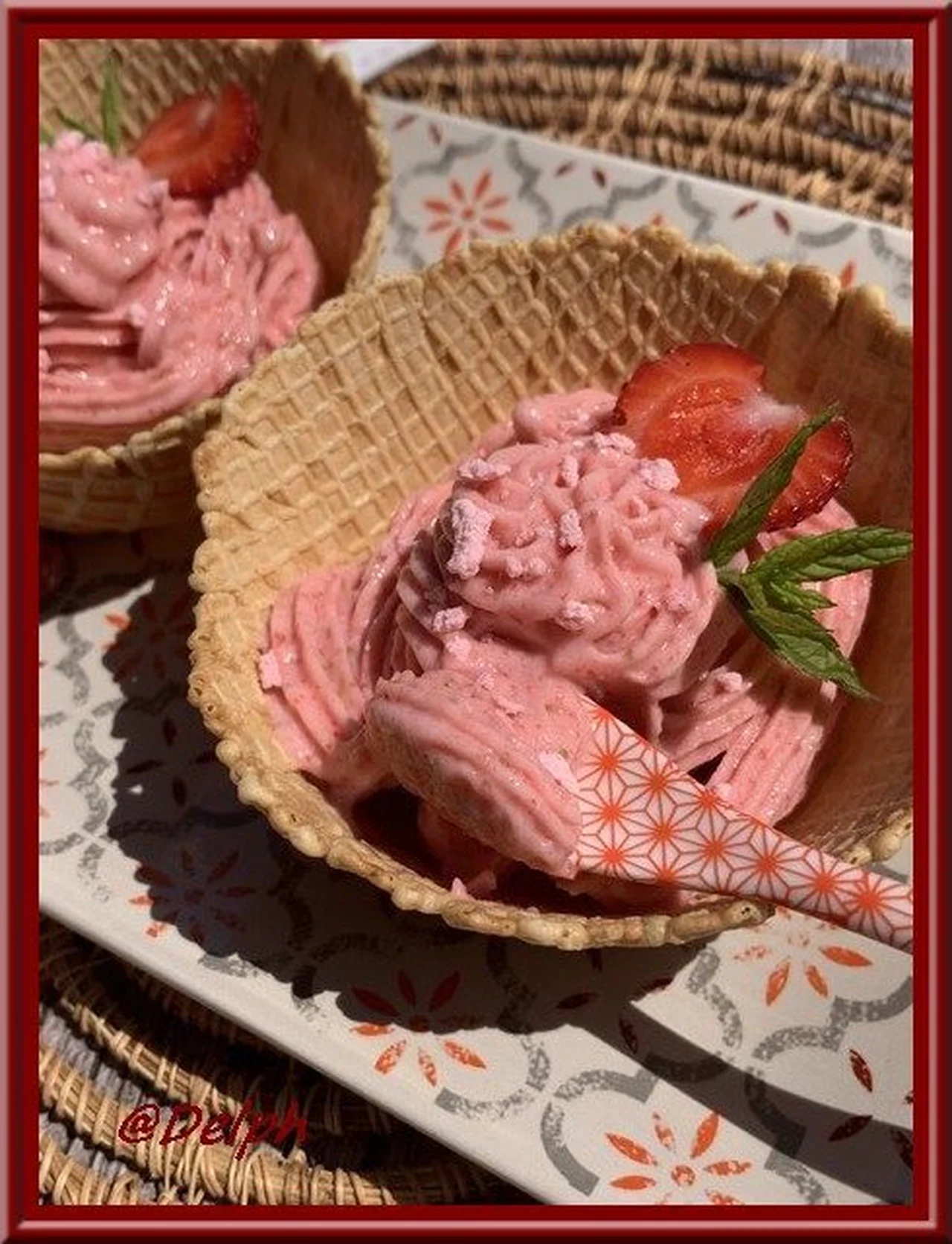 Glace à la fraise façon italienne au thermomix