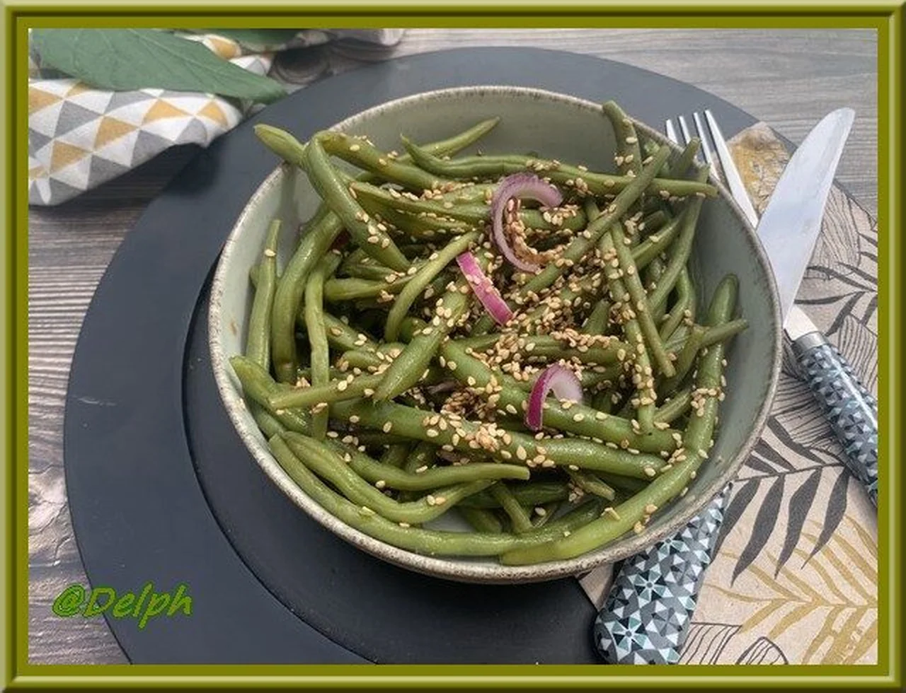 Haricots verts au sésame