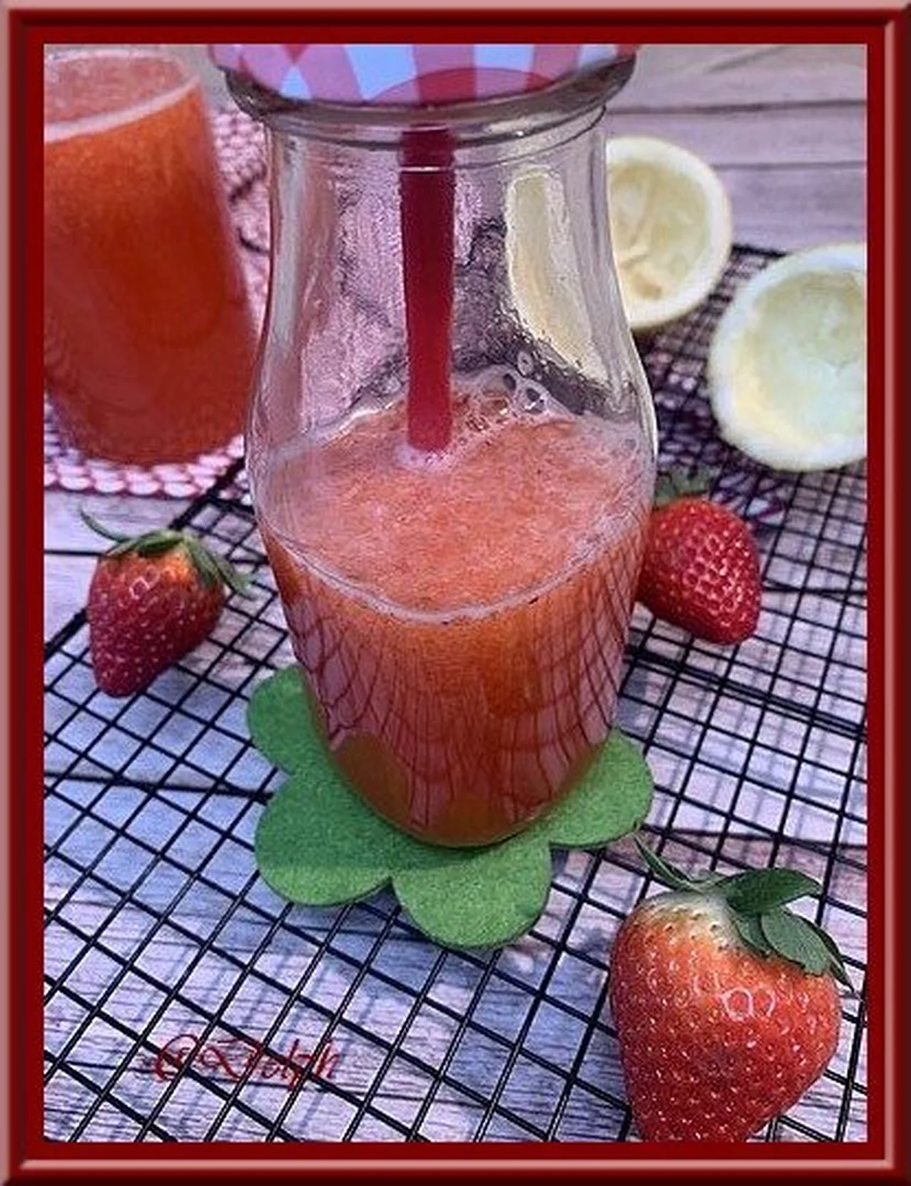 Limonade à la fraise et citron