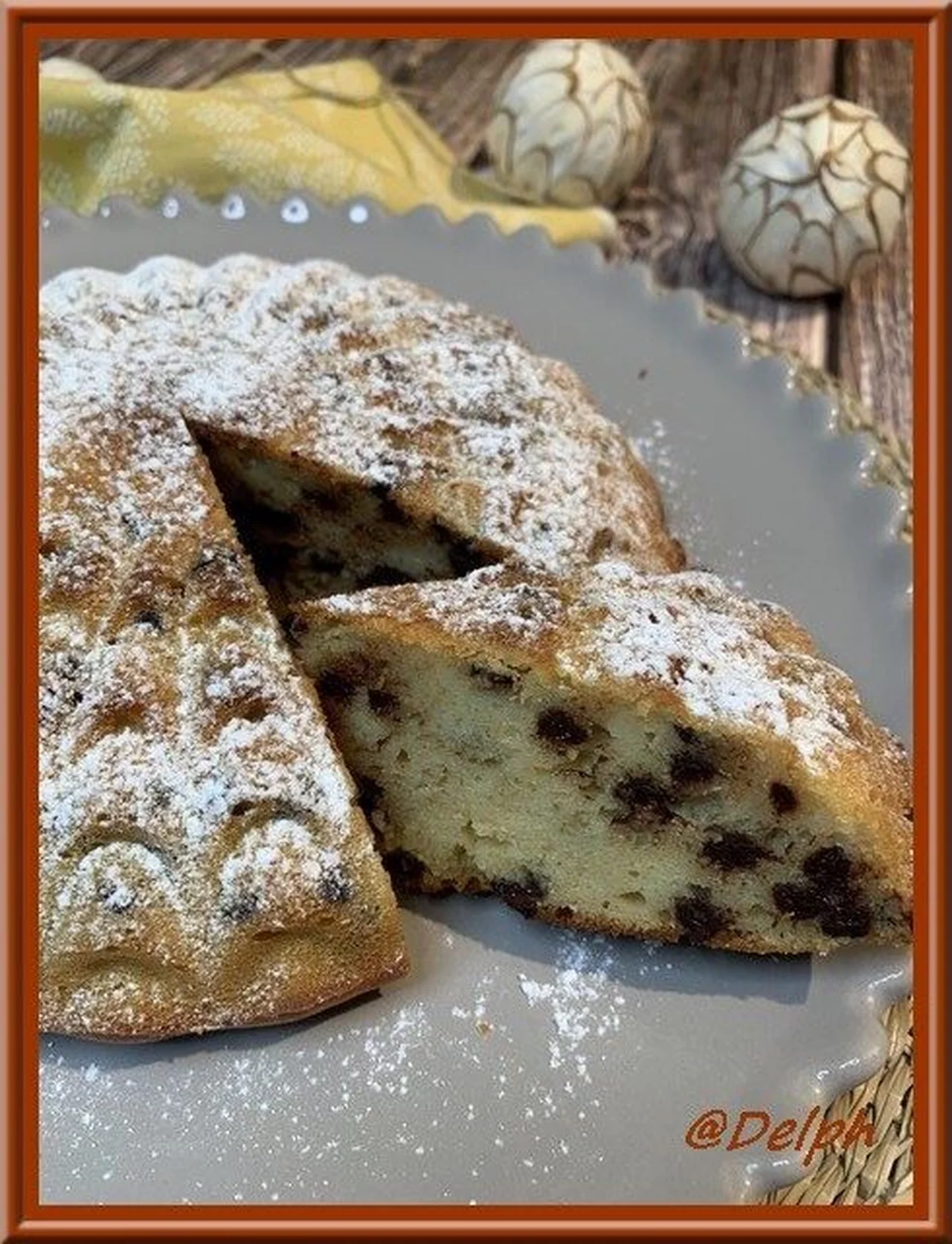 Moelleux citron, ricotta et pépites de chocolat