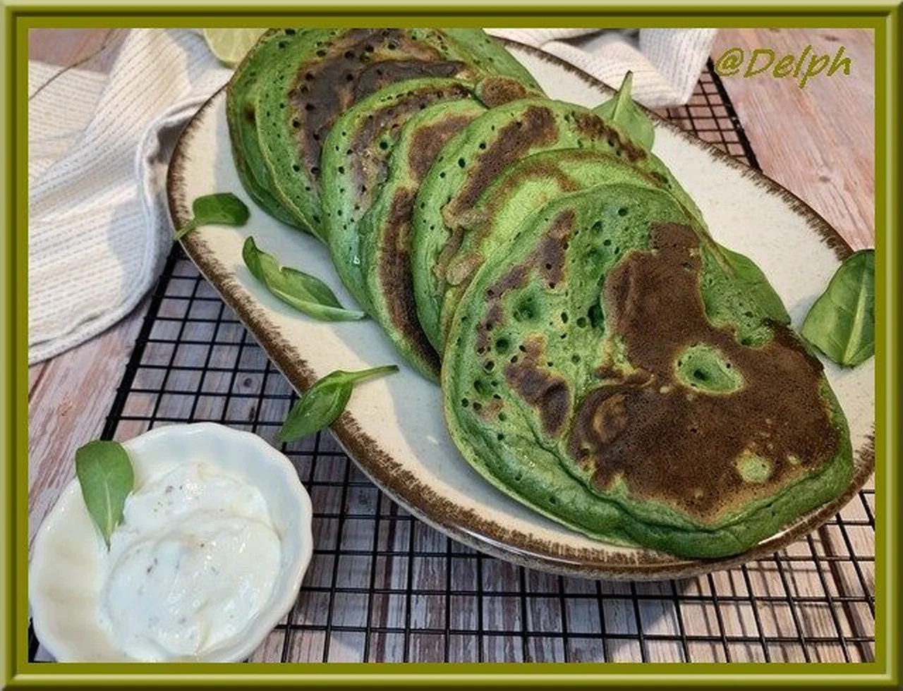 Pancakes aux épinards