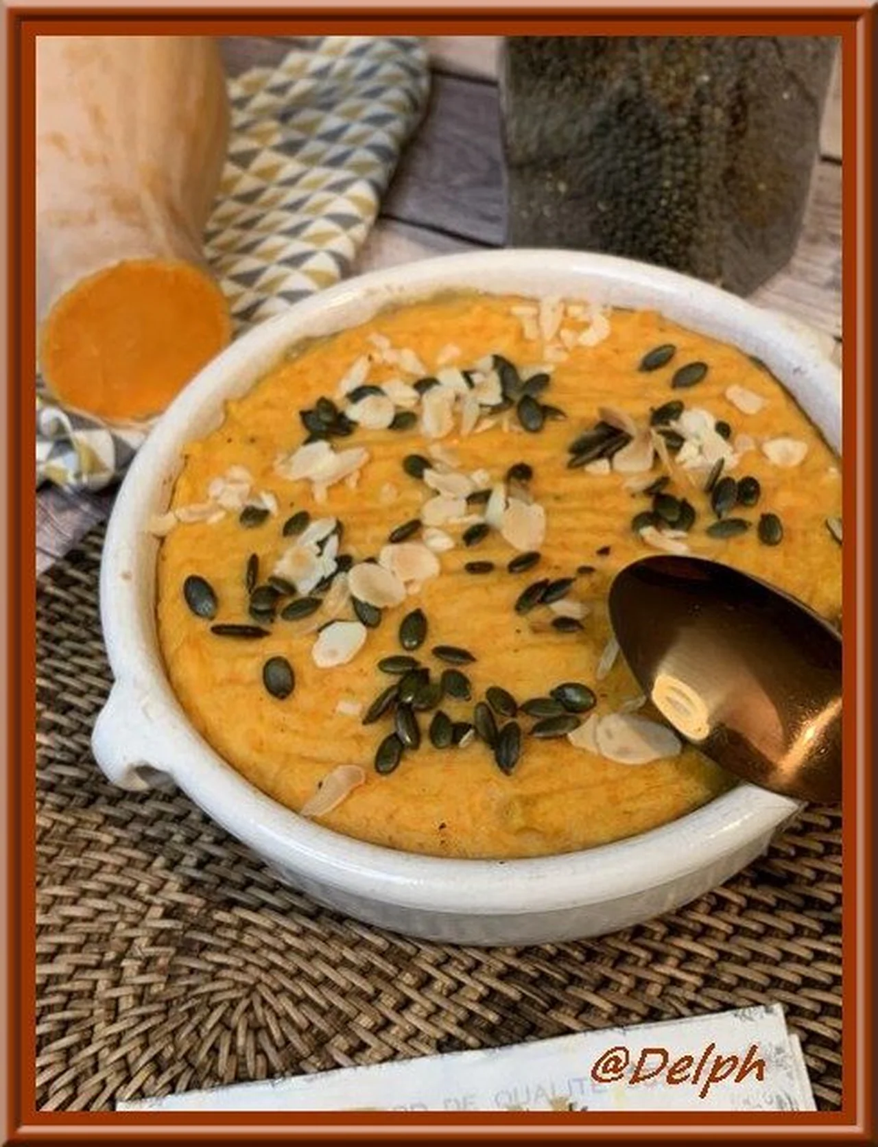 Parmentier de lentilles et butternut