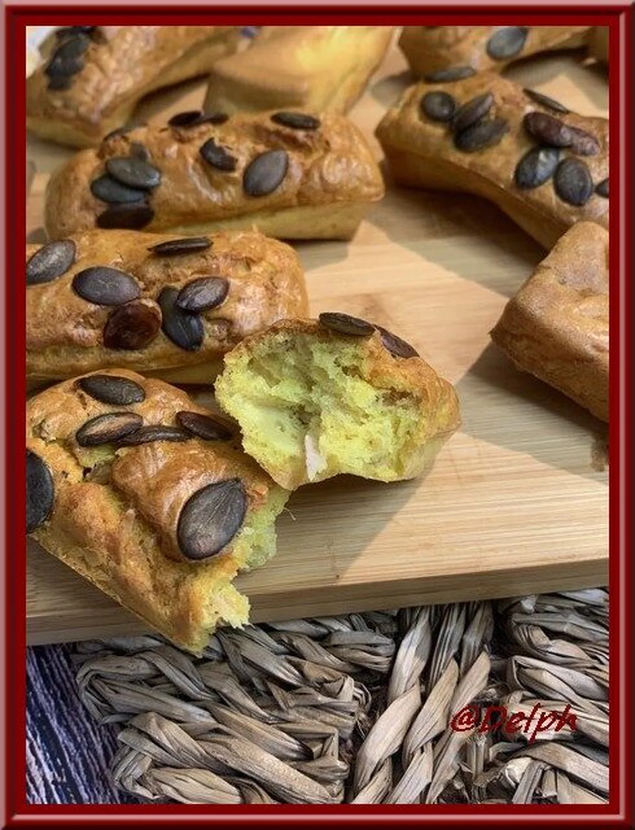 Petits cakes au thon et aux graines de courge