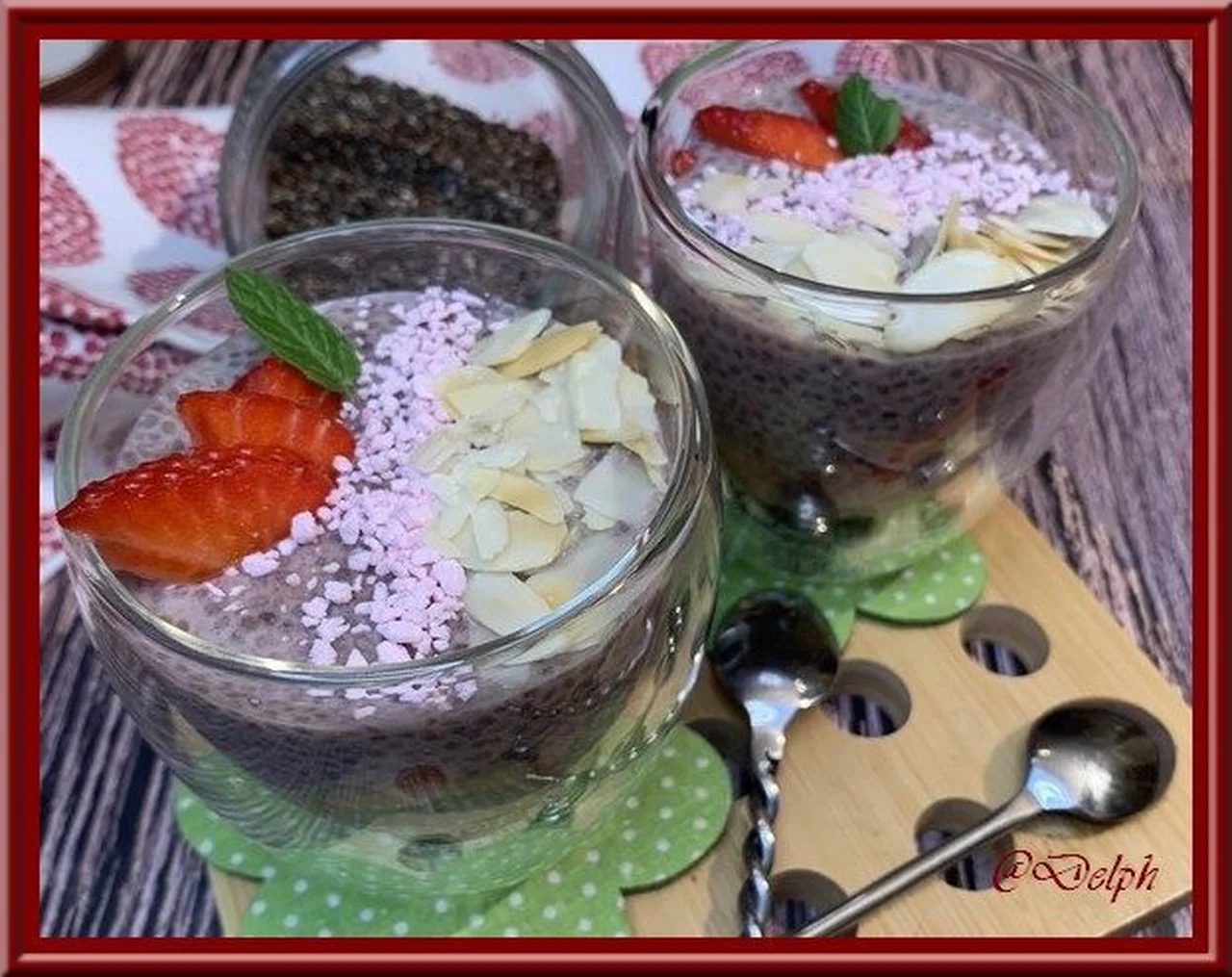 Pudding de chia aux fraises