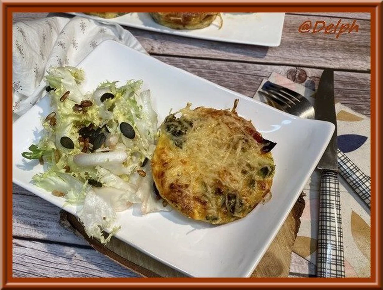 Quiche sans pâte au brocoli et chorizo