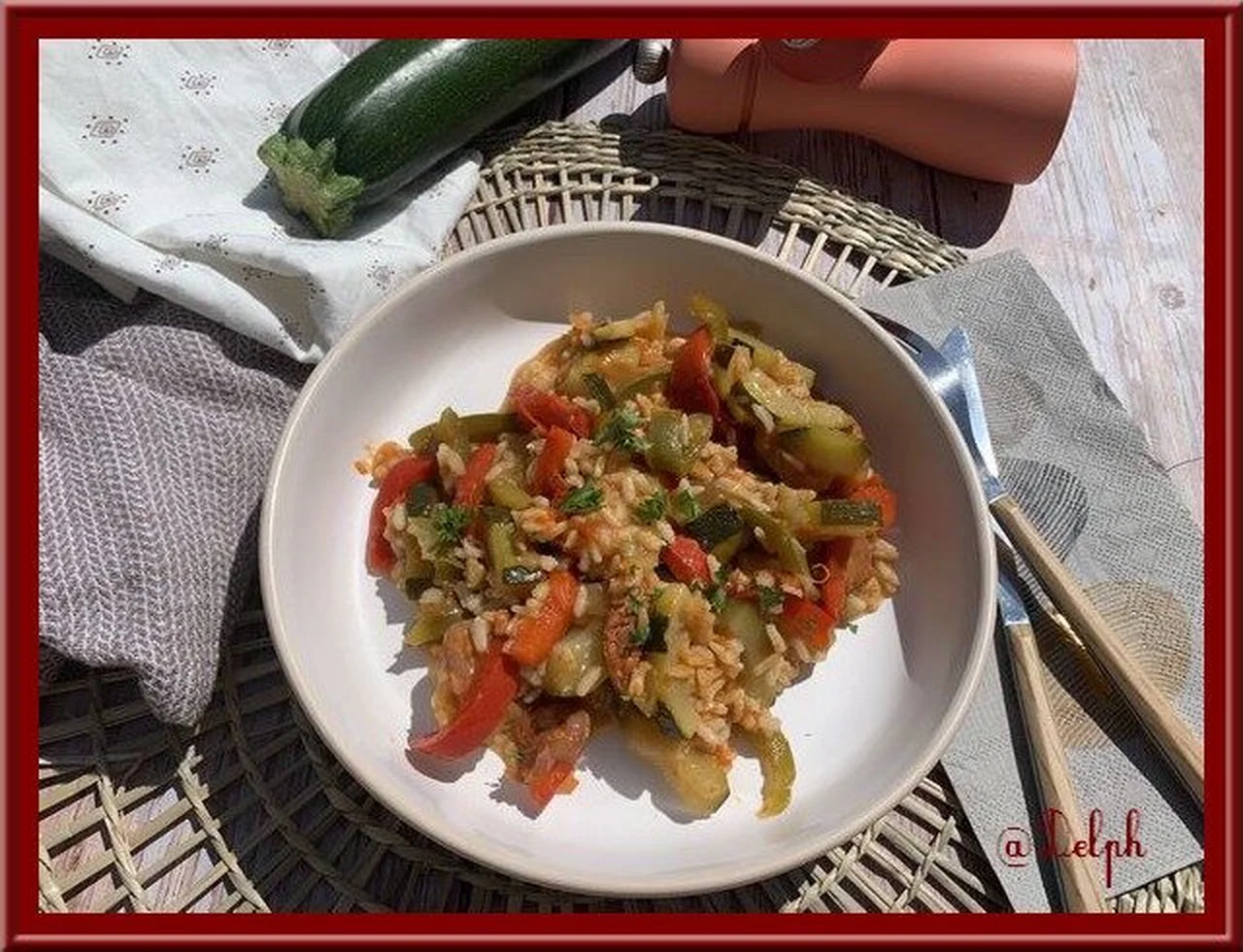 Riz à l'espagnole au chorizo et aux poivrons