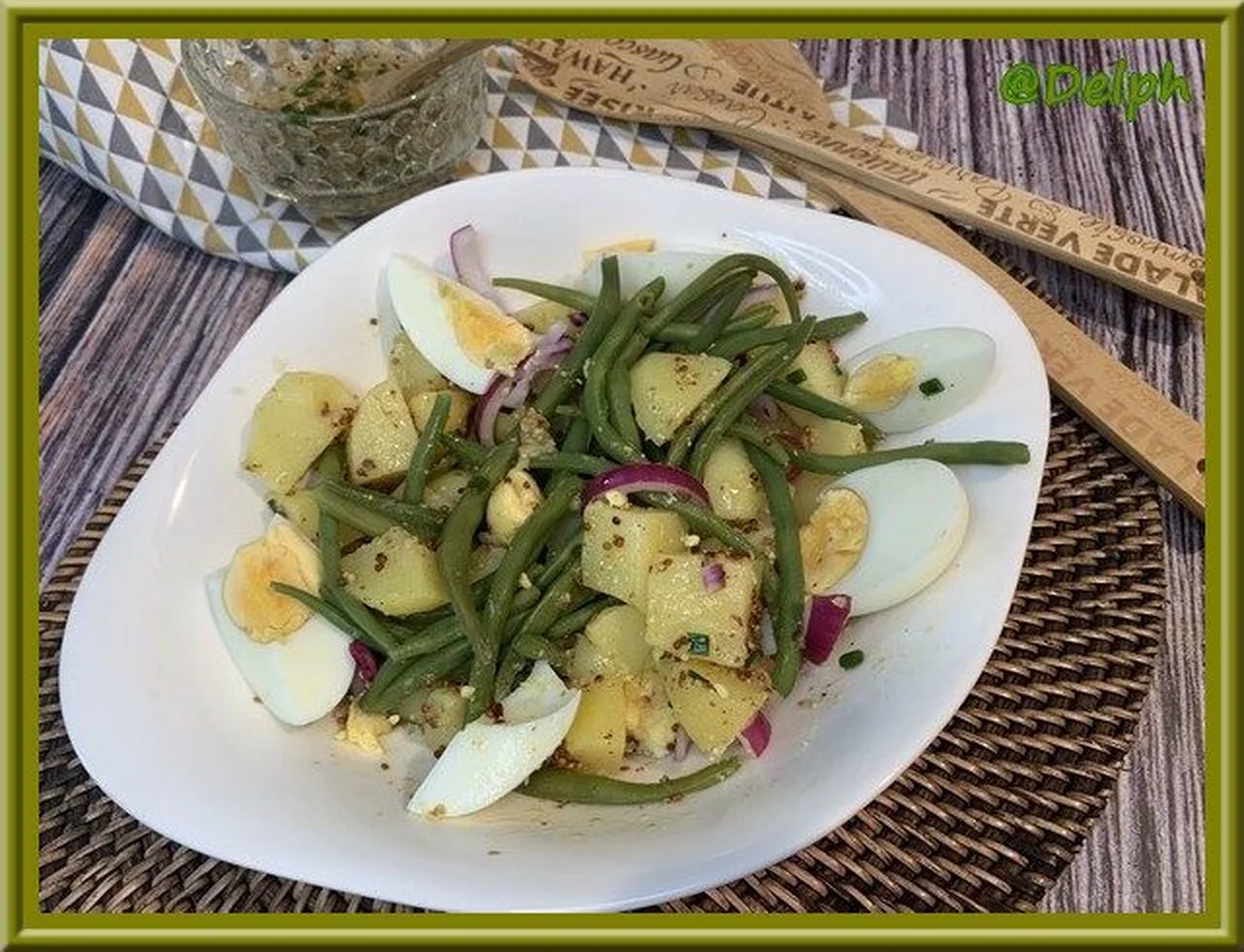 Salade de pommes de terre et haricots verts