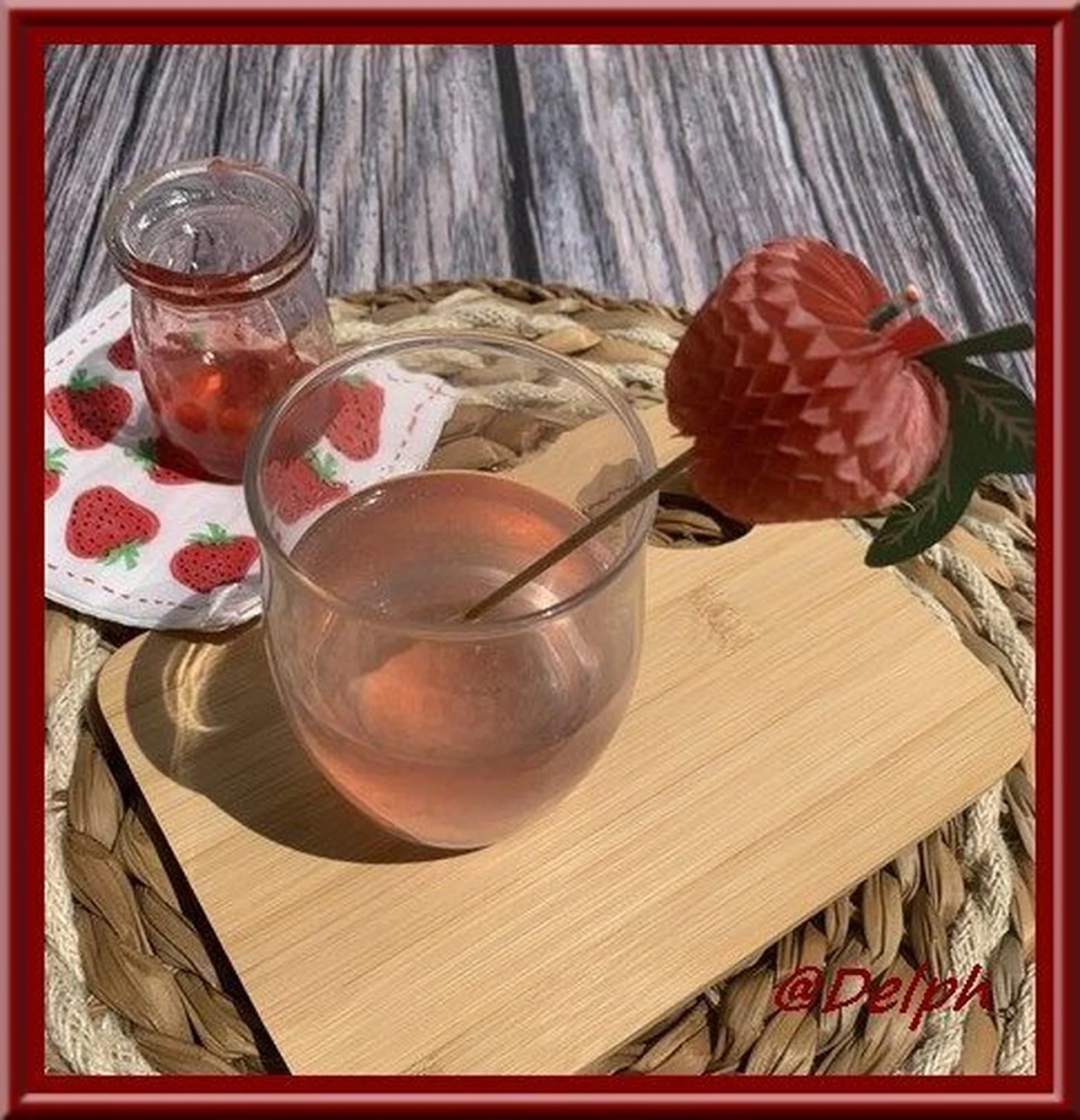 Sirop de queues de fraises