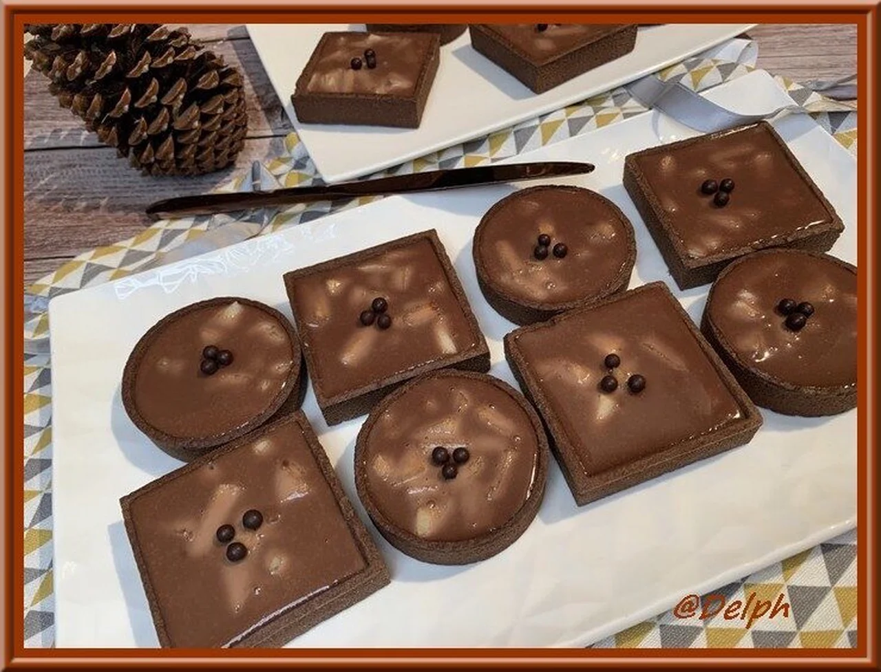 Tartelettes aux poires et chocolat
