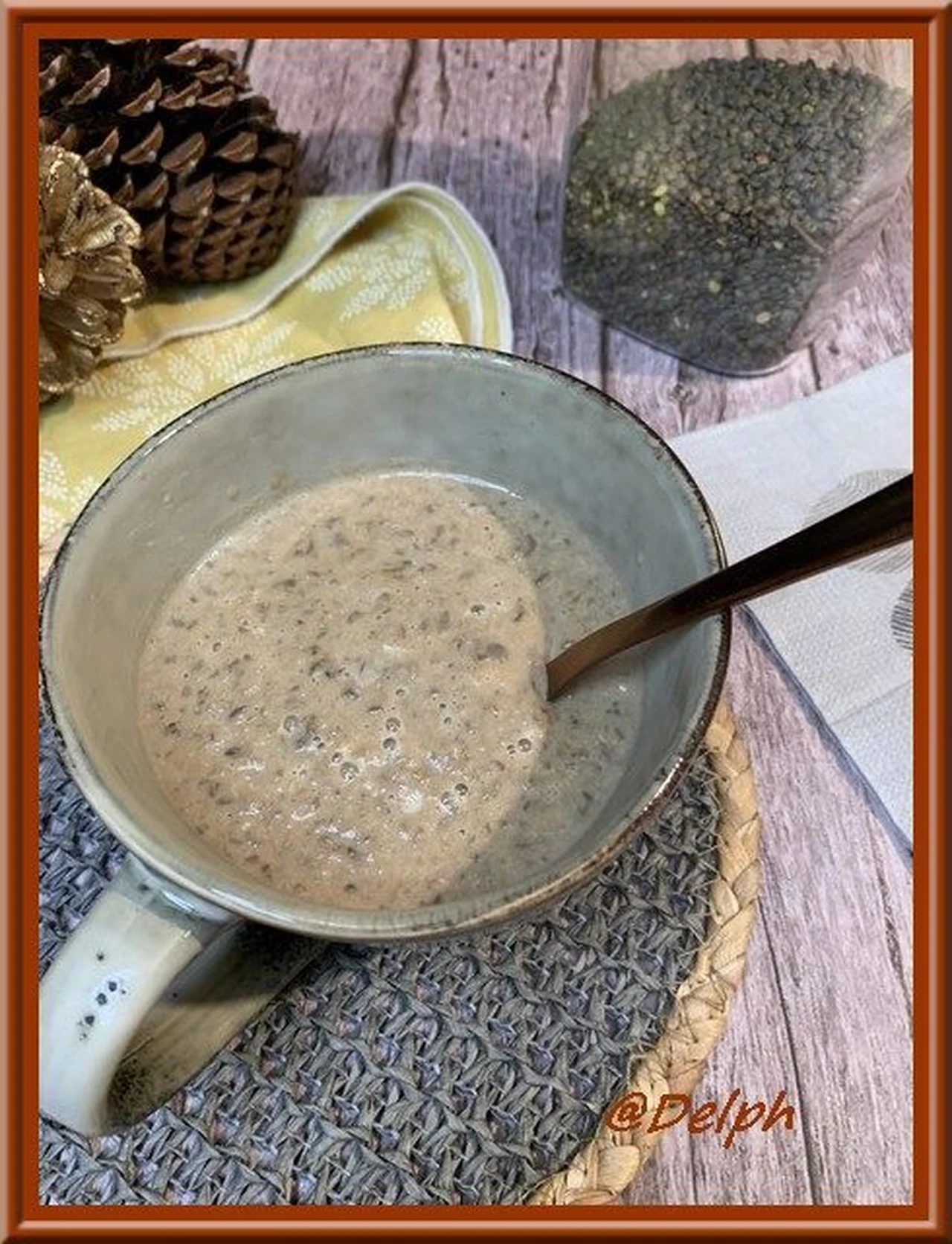 Velouté de lentilles paysanne