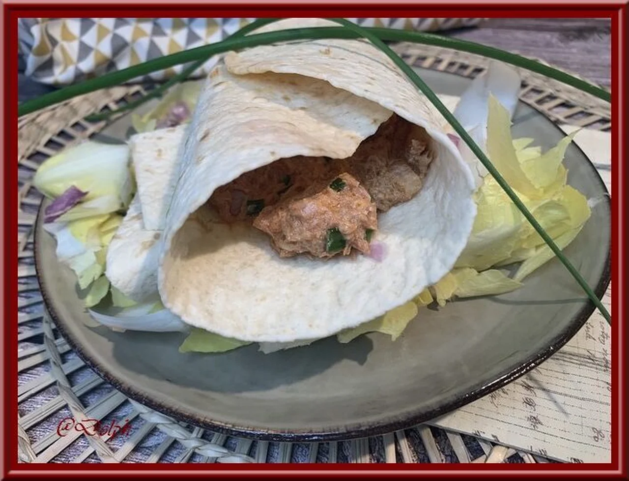 Wraps de thon à la tomate et ricotta