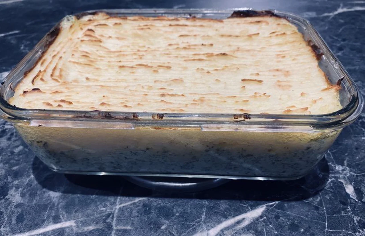 Hachis parmentier au lieu jaune et panais