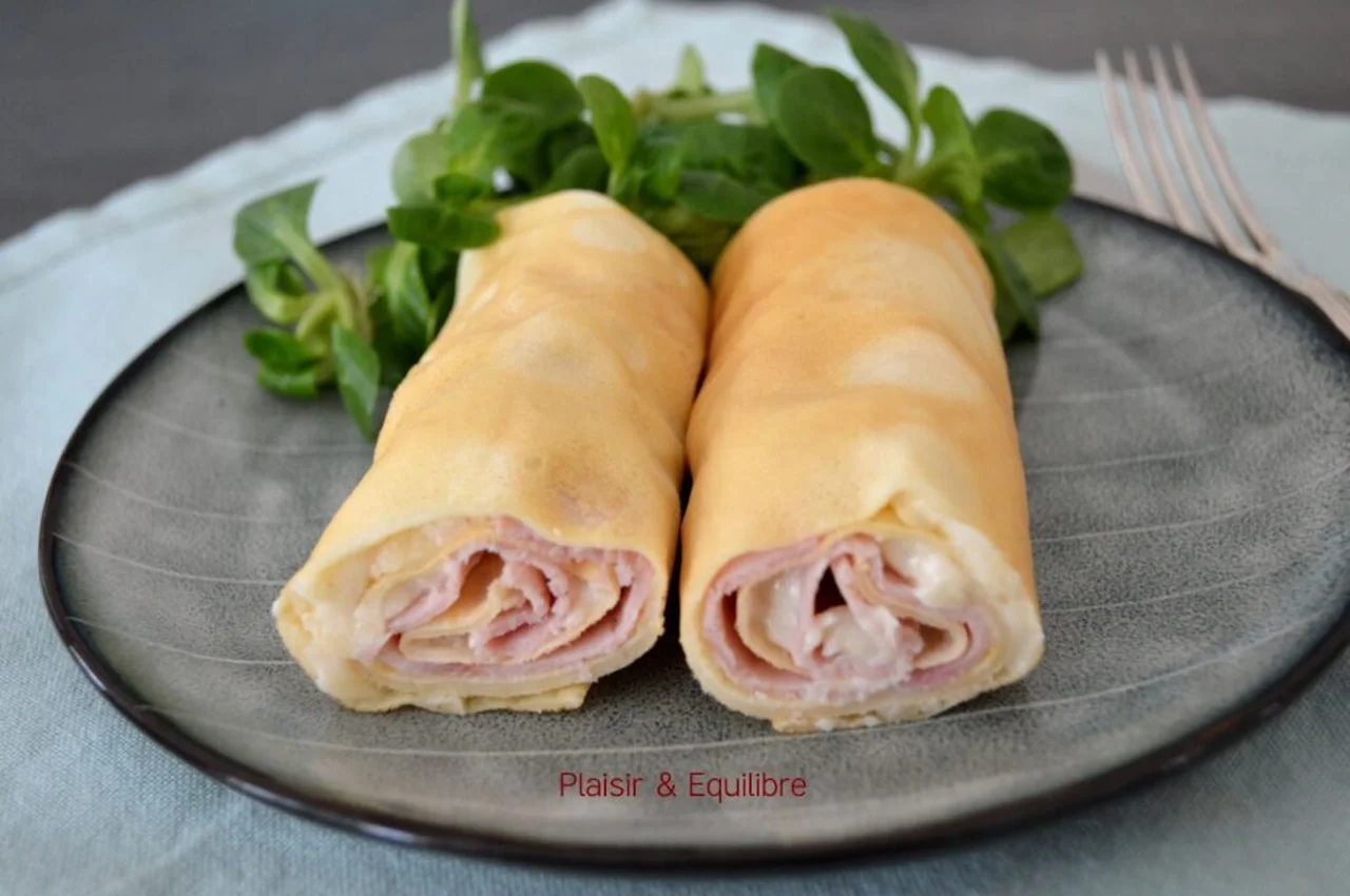 Crêpe jambon fromage à la béchamel