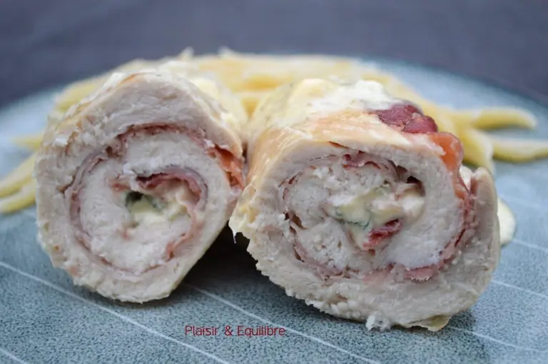 Roulés de poulet à la fourme d'Ambert