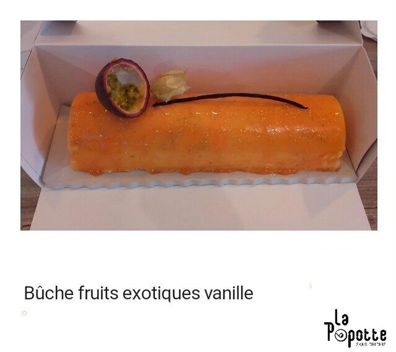Bûche fruits exotiques