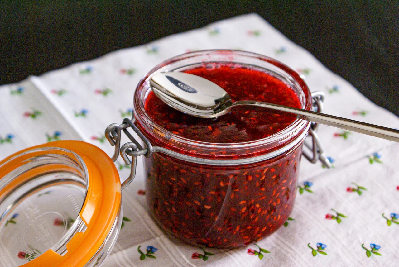 Confiture de framboises