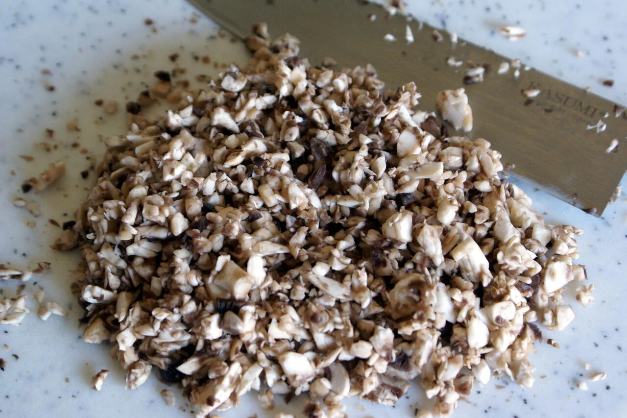 Duxelles de champignons