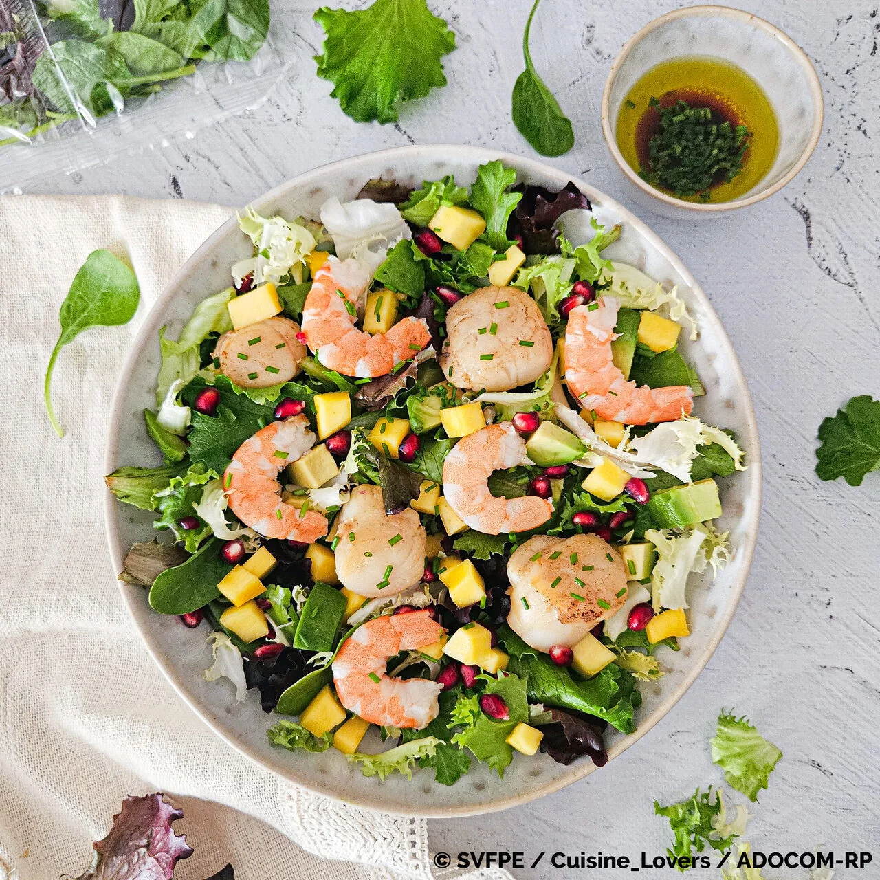 Salade festive de la mer