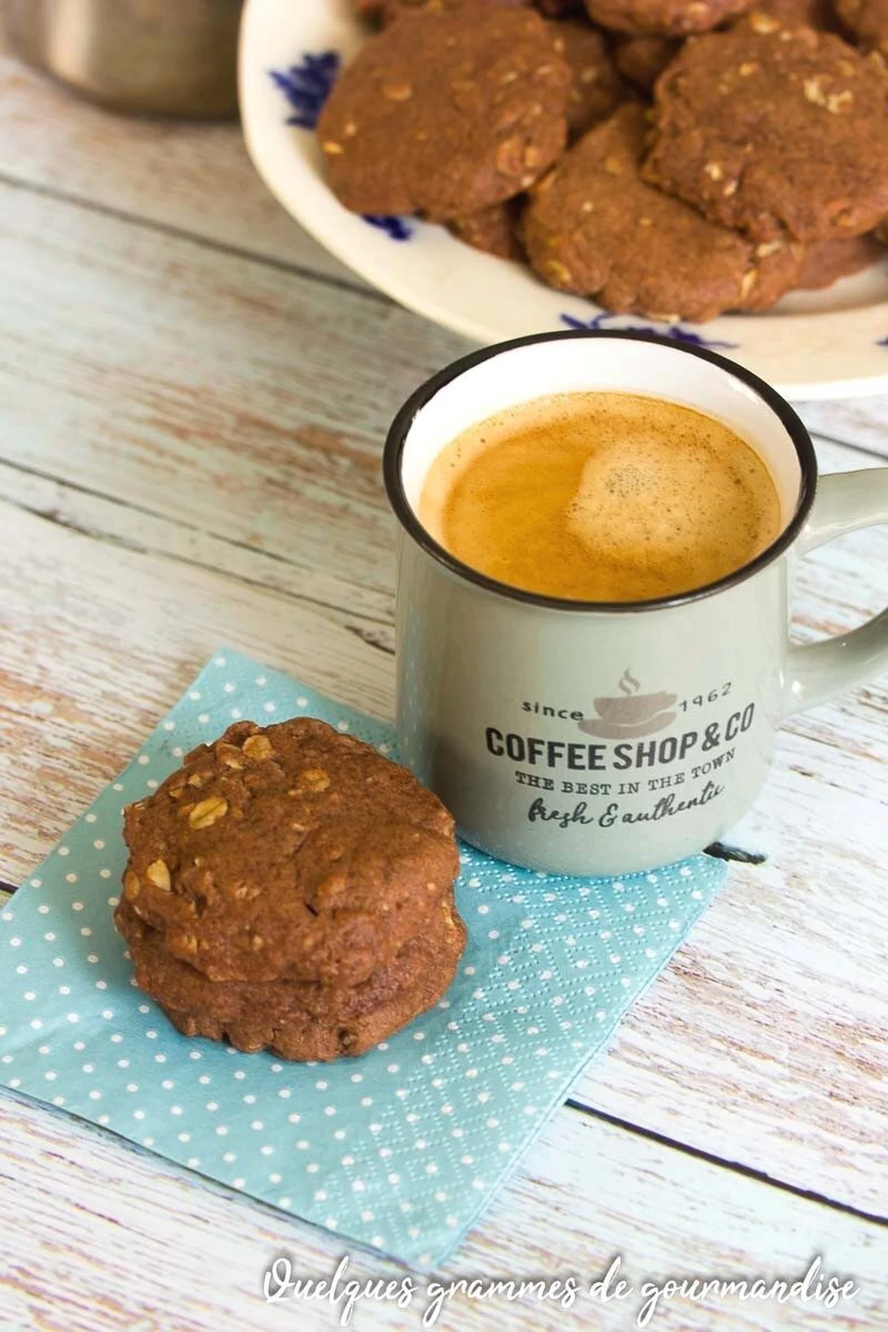 Cookies chocolat aux flocons d'avoine