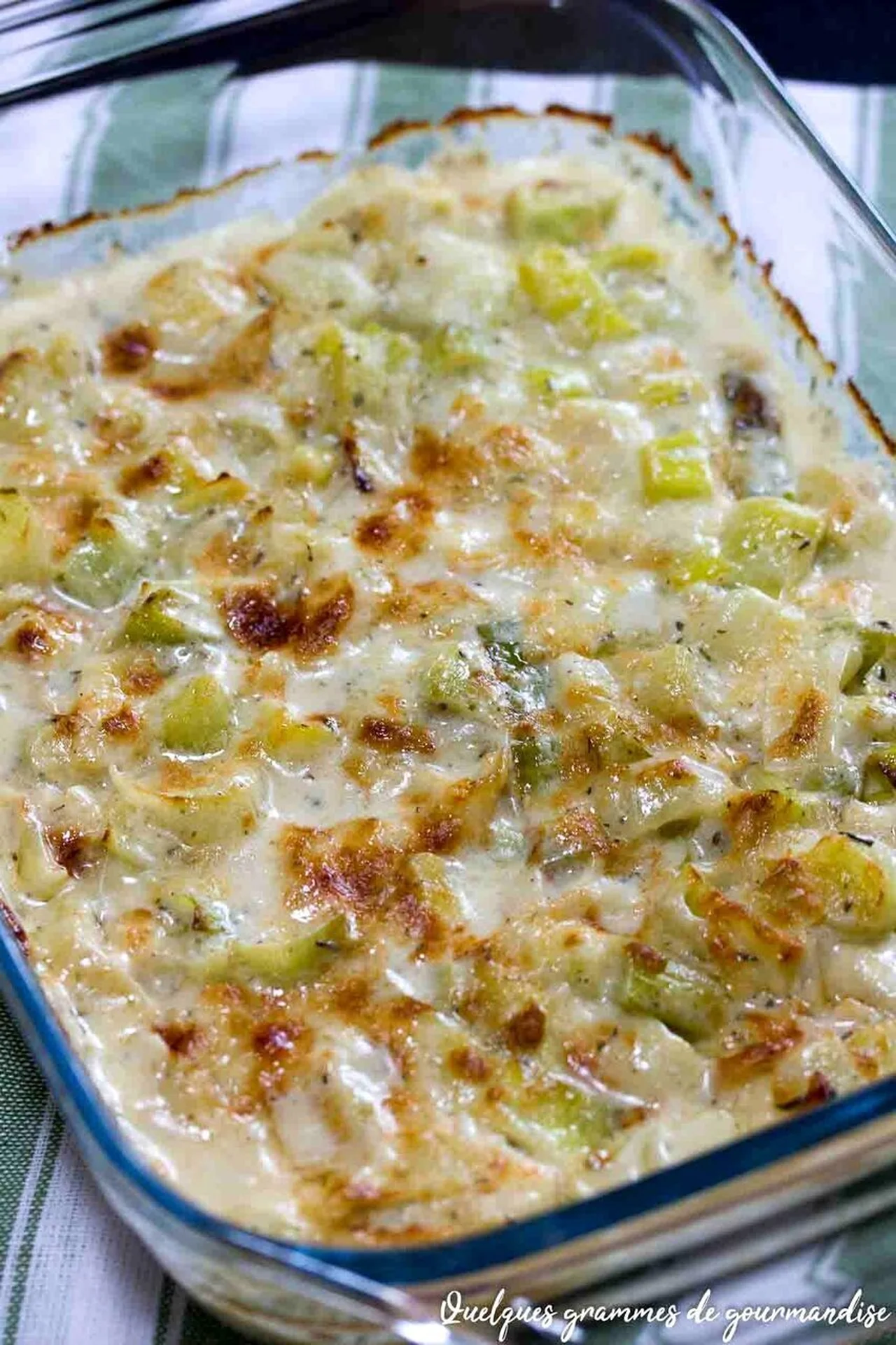 Gratin de poireaux au parmesan