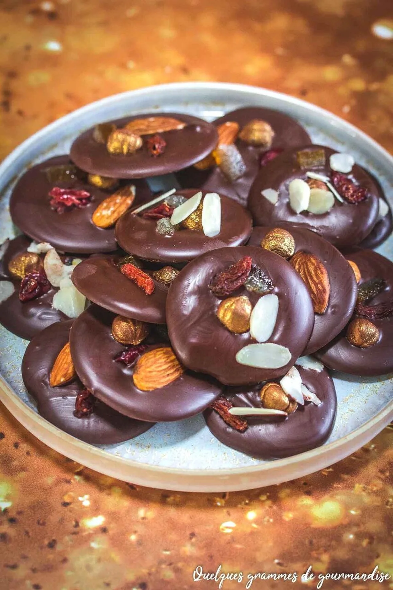 Mendiants au chocolat