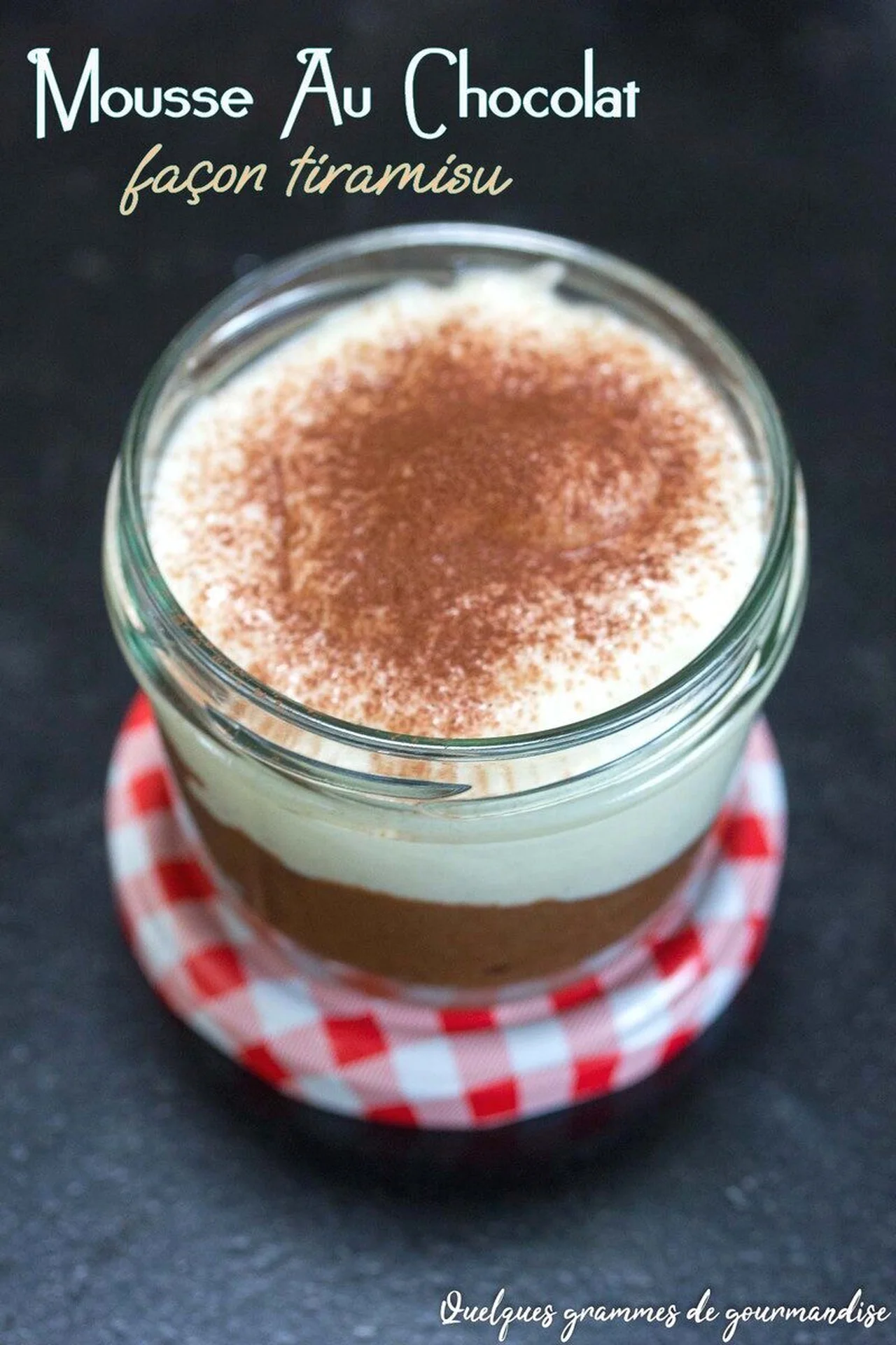 Mousse au chocolat façon tiramisu