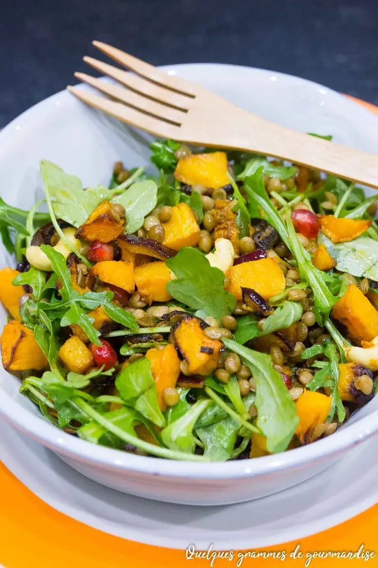 Salade de butternut rôtie