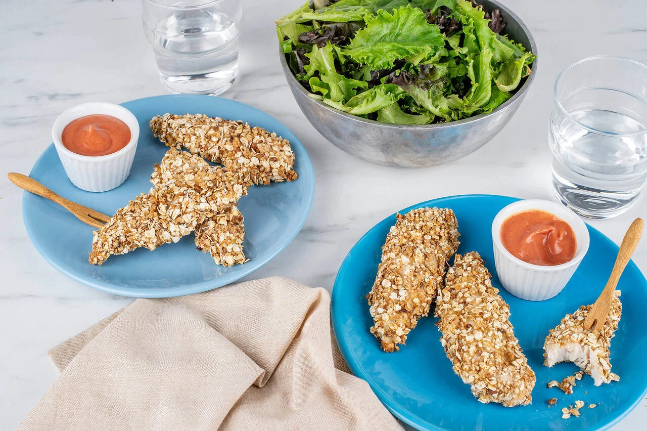 Nuggets de poulet sauce sucrée salée