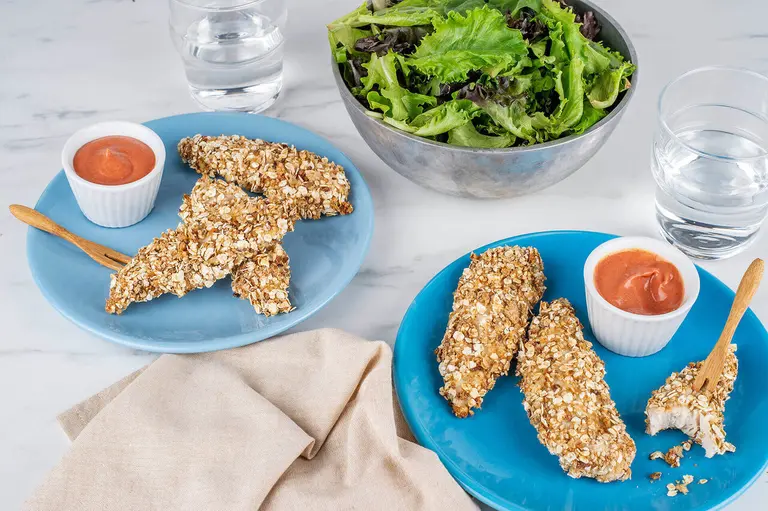 Nuggets de poulet sauce sucrée salée