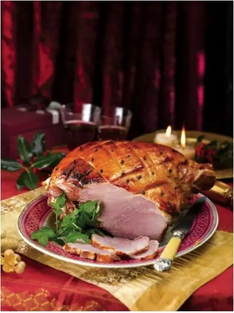 Jambon irlandais glacé à l'orange et porto