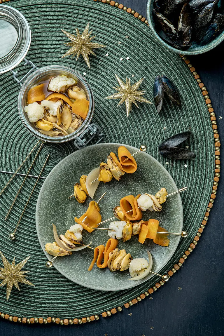 Pickles de moules irlandaises à la Guinness