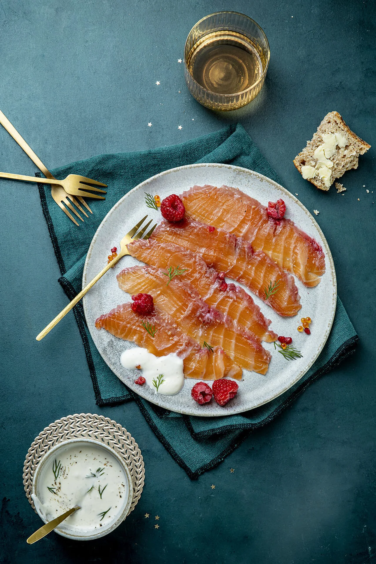 Saumon gravlax au whiskey irlandais